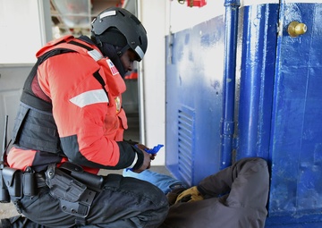 Exercise tests Coast Guard, law enforcement, and medical personnel in Straits of Mackinac