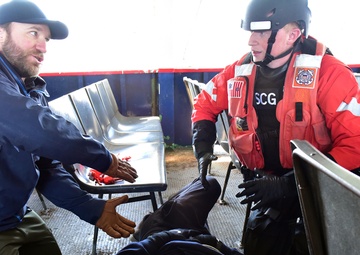 Exercise tests Coast Guard, law enforcement, and medical personnel in Straits of Mackinac