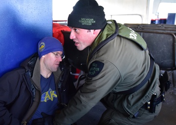 Exercise tests Coast Guard, law enforcement, and medical personnel in Straits of Mackinac