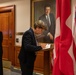 Deputy Secretary of Defense Kathleen H. Hicks and Swiss Defense Minister Viola Amherd hold a meeting at the Pentagon