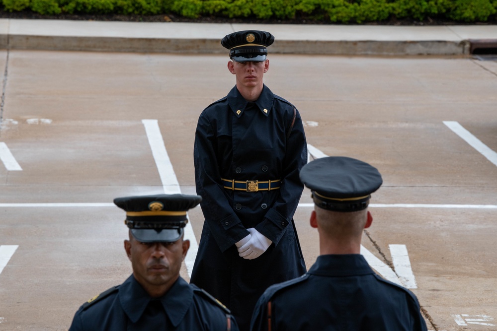 Deputy Secretary of Defense Kathleen H. Hicks and Swiss Defense Minister Viola Amherd hold a meeting at the Pentagon