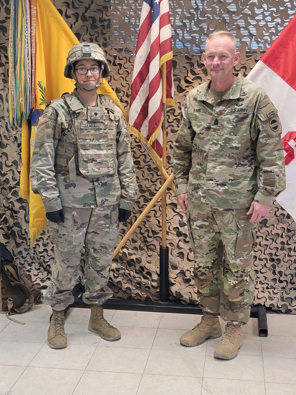 Command sergeant major recognizes first female qualified on modernized Bradley