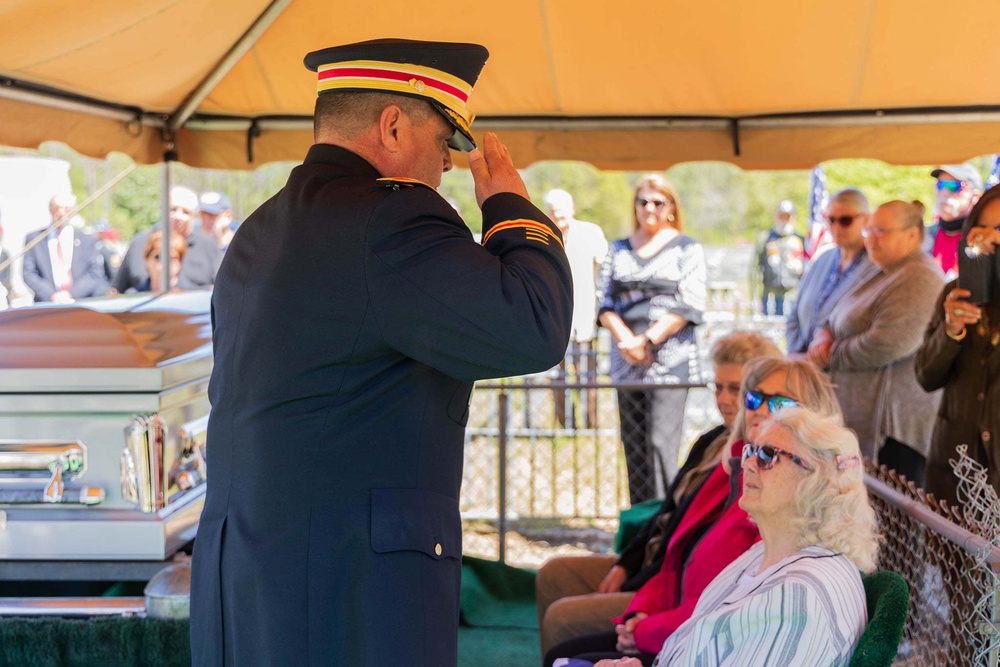 Memorial Service for Pvt. Ladner, WWII Soldier