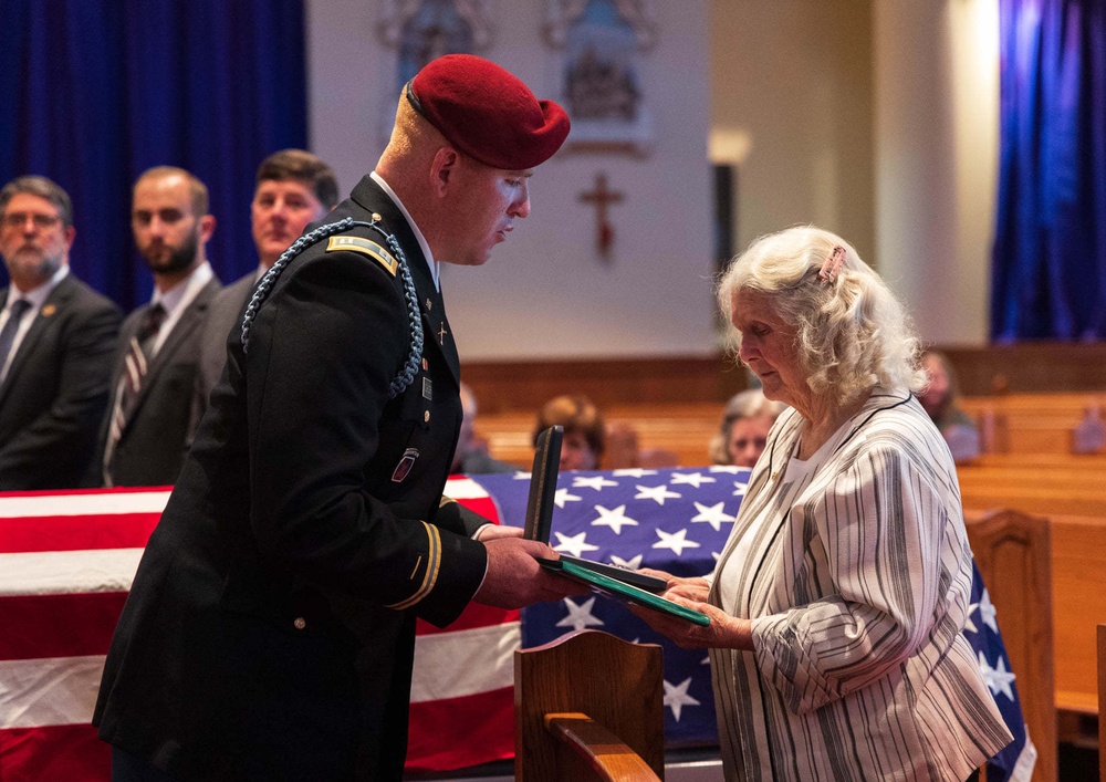 Memorial Service for Pvt. Ladner, WWII Soldier