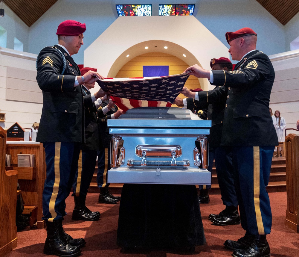 Memorial Service for Pvt. Ladner, WWII Soldier