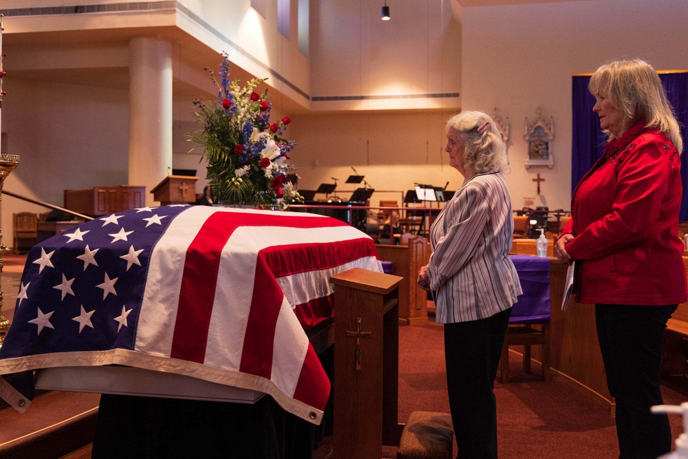Memorial Service for Pvt. Ladner, WWII Soldier