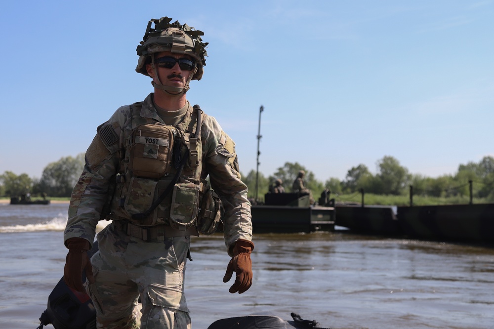 Defender Europe 22 Wet Gap Crossing