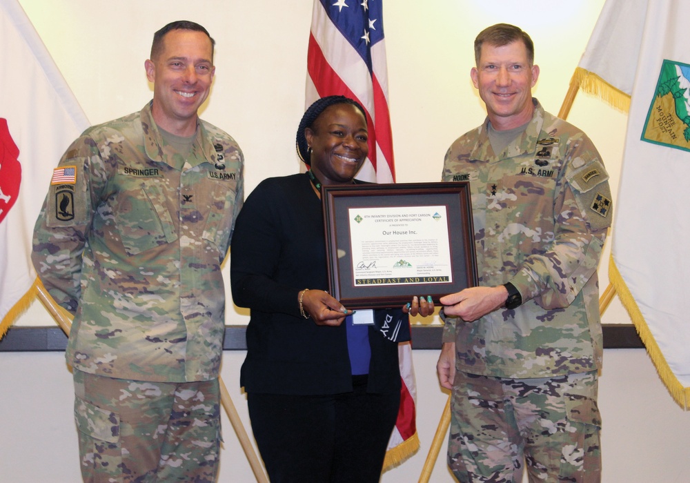 Carson honors employers, community partners for their support of military spouses