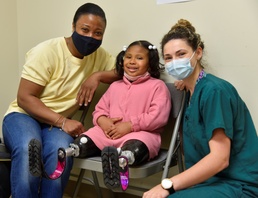 WRNMMC Prosthetics patient Paisley