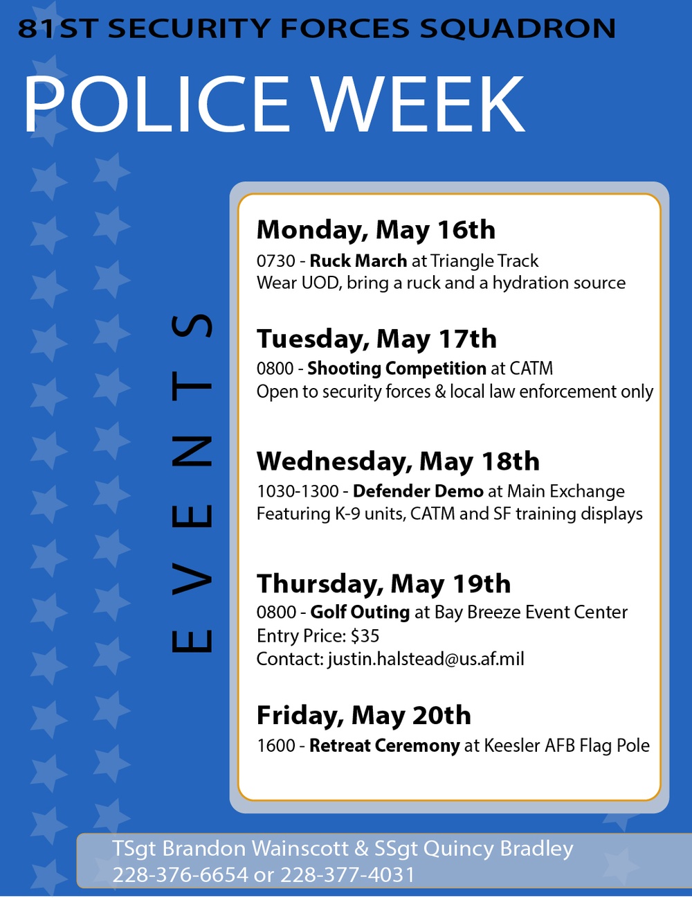Keesler Police Week 2022 Events