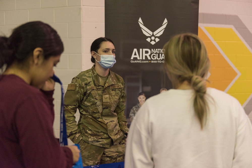 Idaho National Guard participate in the Shoshone-Paiute School Job Fair