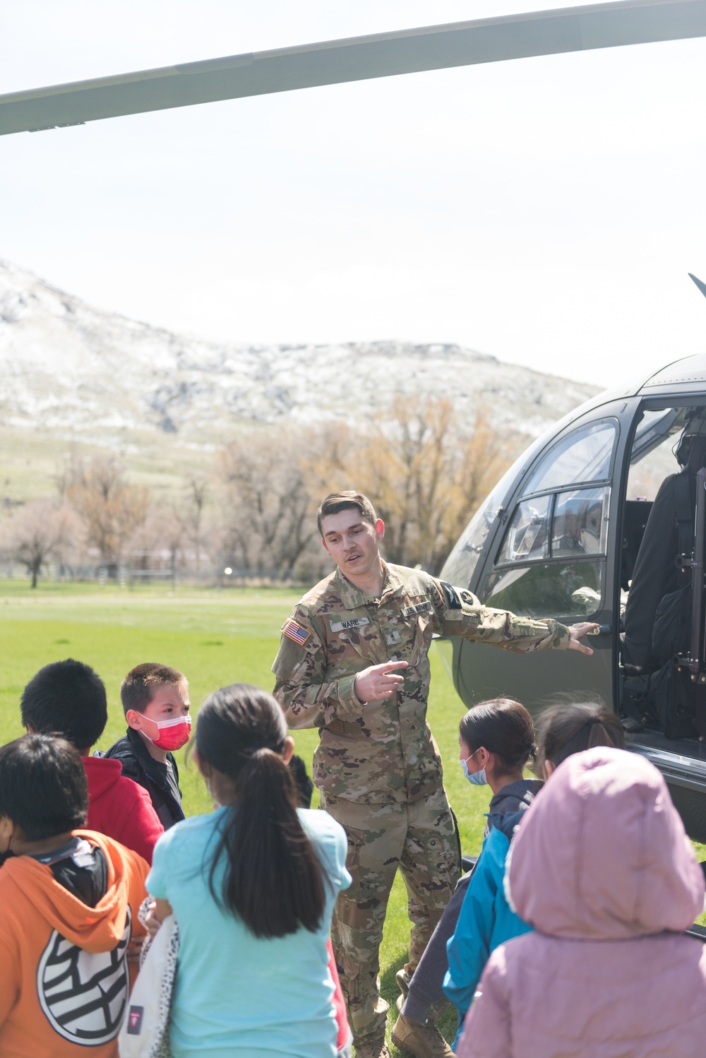 Idaho National Guard participate in the Shoshone-Paiute School Job Fair