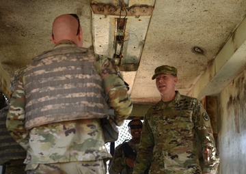 Army CSM Thomas Baird absorbs 17th TRW GEOINT training