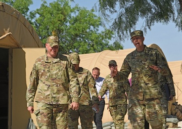 Army CSM Thomas Baird absorbs 17th TRW GEOINT training