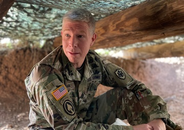 Army CSM Thomas Baird absorbs 17th TRW GEOINT training