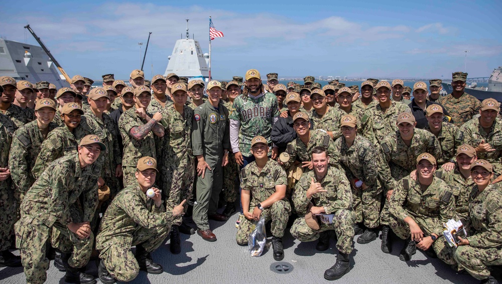 Fernando Tatis Jr. Visits USS Anchorage