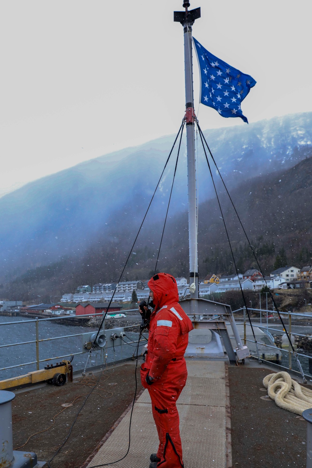 Gunston Hall pulls into Narvik