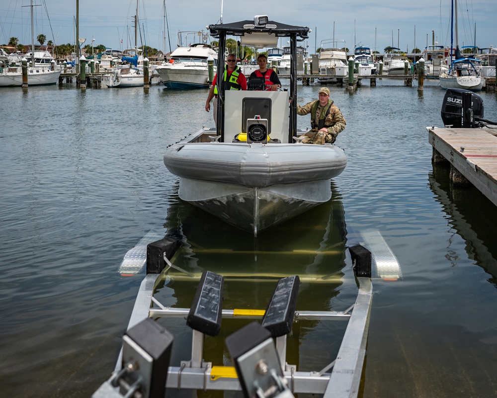 45th SFS enhances installation security with marine patrol