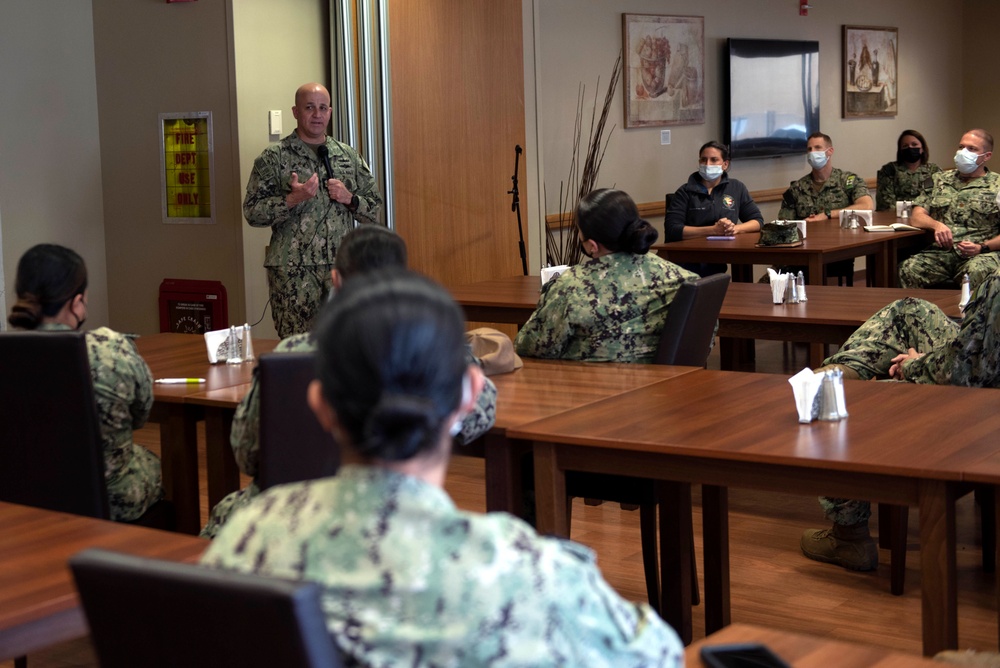 MCPON Russell Smith visits U.S. Naval Hospital Naples
