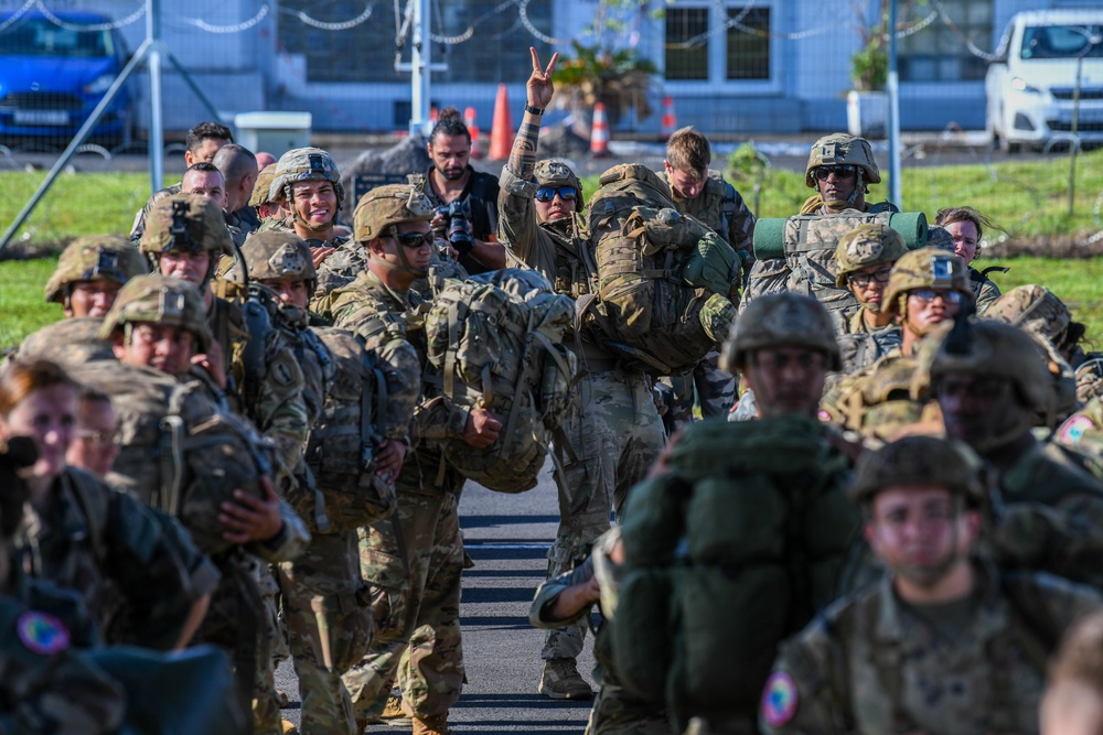 The 36th Airlift Squadron give Marara 22 participants a lift