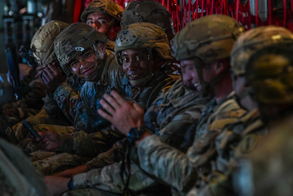 The 36th Airlift Squadron give Marara 22 participants a lift