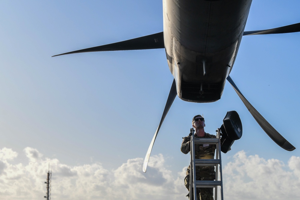 The 36th Airlift Squadron give Marara 22 participants a lift