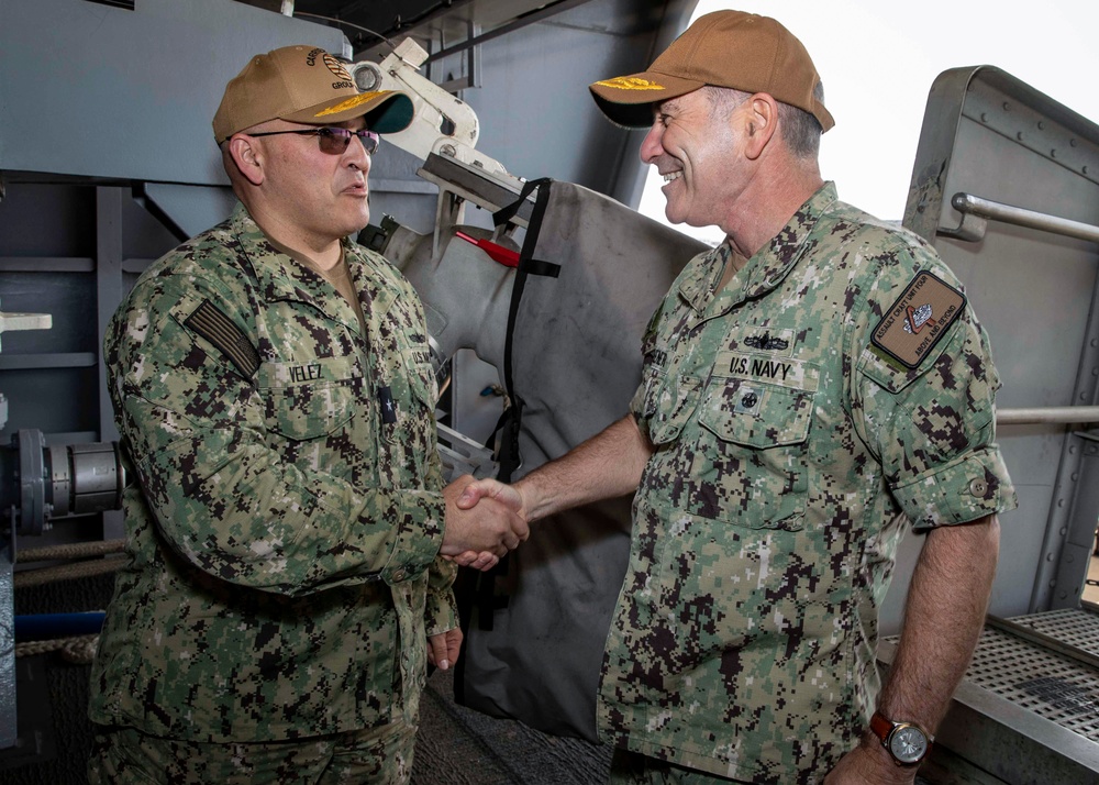 VADM Kitchener Visits GHWB