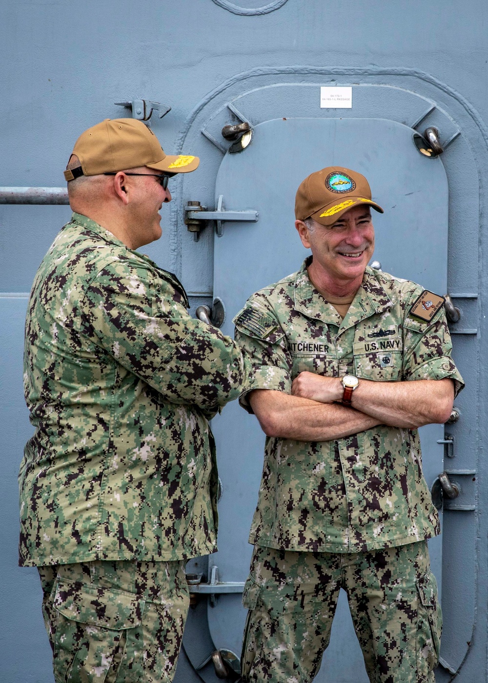 VADM Kitchener Visits GHWB