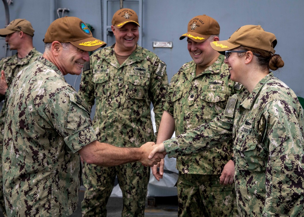 VADM Kitchener Visits GHWB