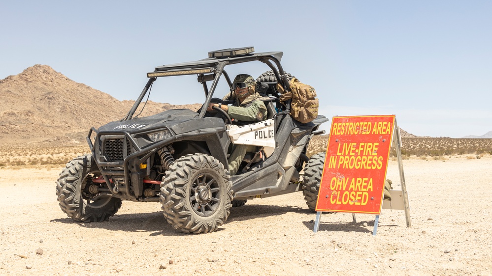 Combat Center PMO patrols Johnson Valley Shared Use Area during MWX 3-22