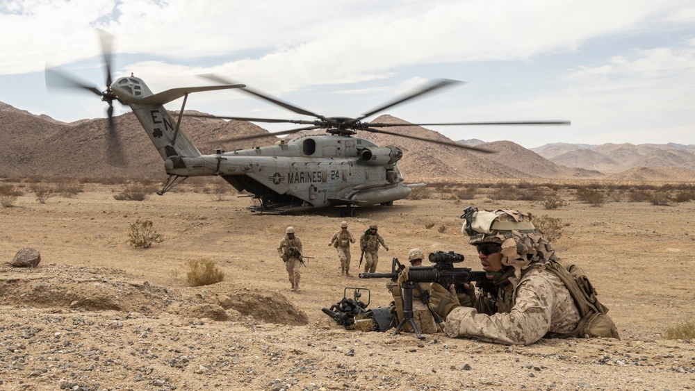 MWSS 273 Marines train in defense of Forward Arming and Refueling Point