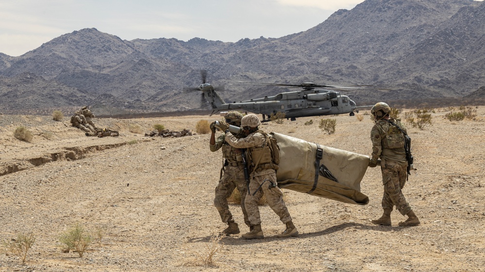 MWSS 273 Marines train in defense of Forward Arming and Refueling Point