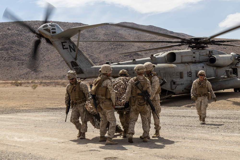 MWSS 273 Marines train in defense of Forward Arming and Refueling Point