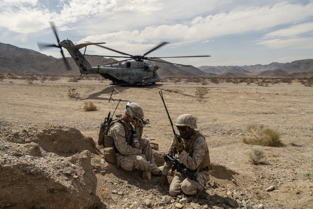 MWSS 273 Marines train in defense of Forward Arming and Refueling Point