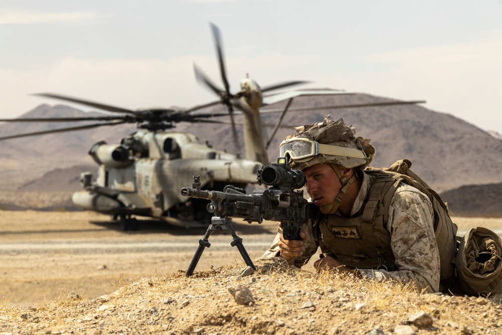 MWSS 273 Marines train in defense of Forward Arming and Refueling Point