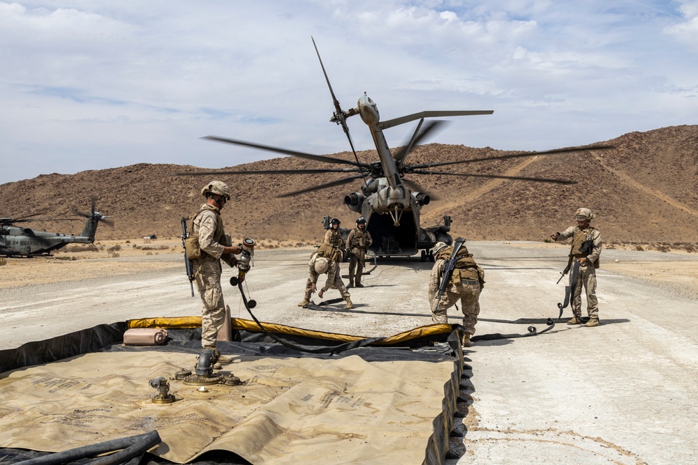 MWSS 273 Marines train in defense of Forward Arming and Refueling Point