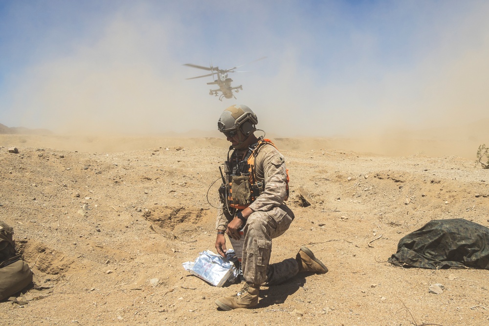 MWSS 273 Marines train in defense of Forward Arming and Refueling Point