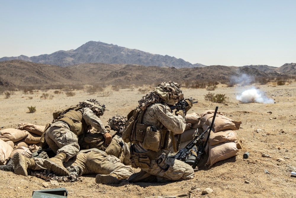 MWSS 273 Marines train in defense of Forward Arming and Refueling Point