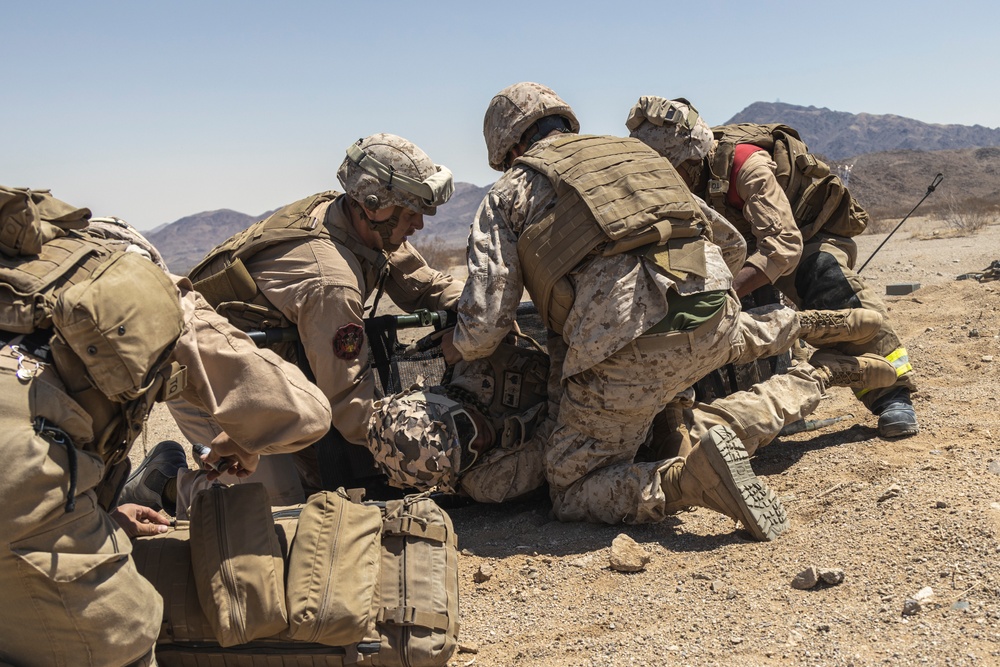 MWSS 273 Marines train in defense of Forward Arming and Refueling Point