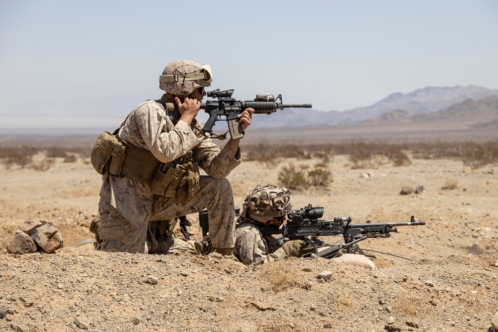 MWSS 273 Marines train in defense of Forward Arming and Refueling Point