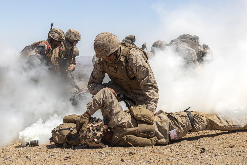 MWSS 273 Marines train in defense of Forward Arming and Refueling Point