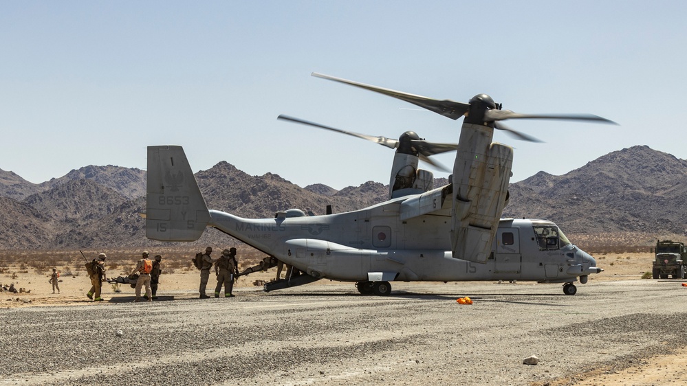 MWSS 273 Marines train in defense of Forward Arming and Refueling Point