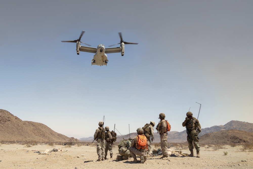 MWSS 273 Marines train in defense of Forward Arming and Refueling Point