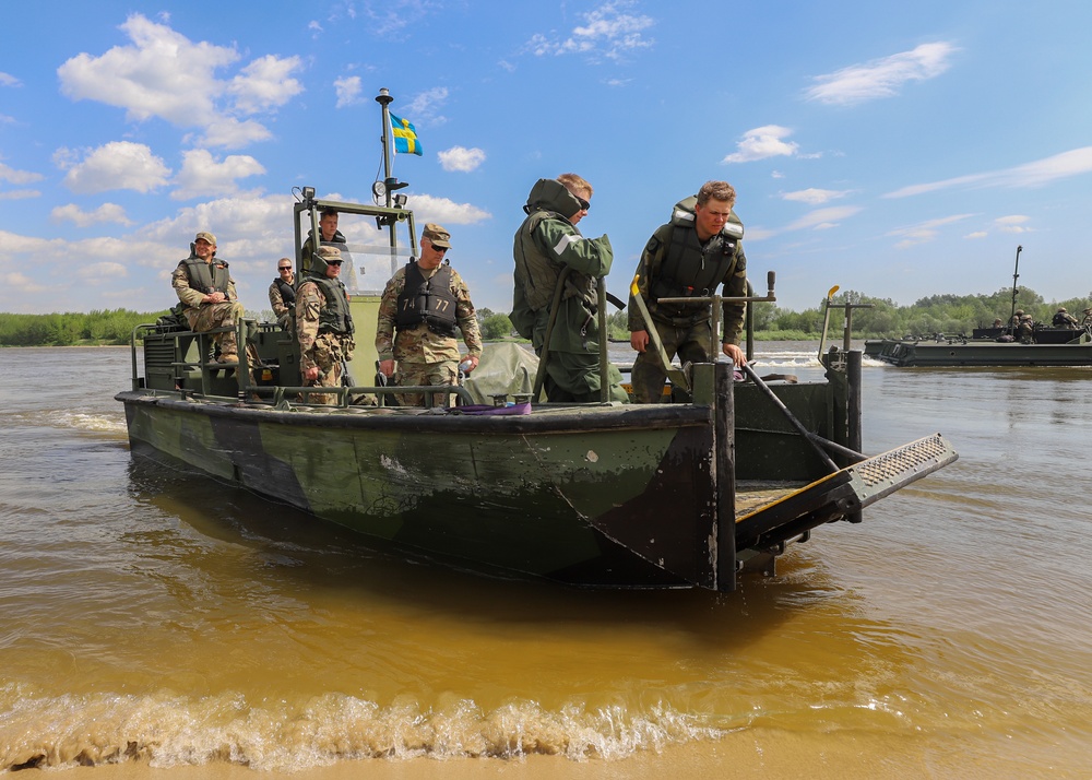 Defender Europe 2022 Wet Gap Crossing Exercise