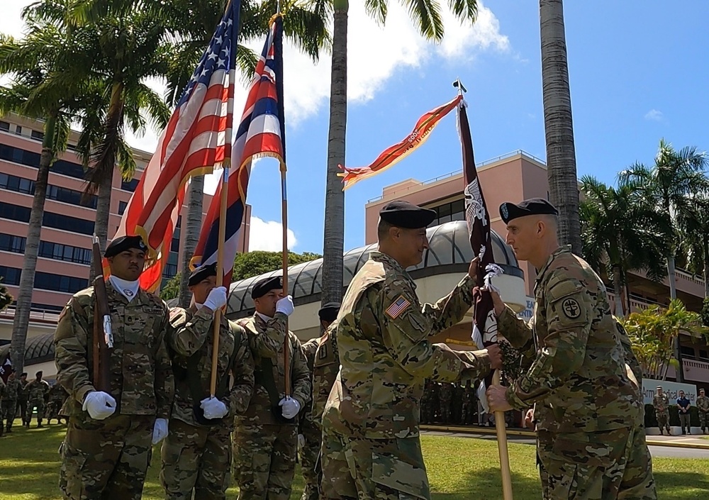 Tripler Army Medical Center Change of Command Colors 2022