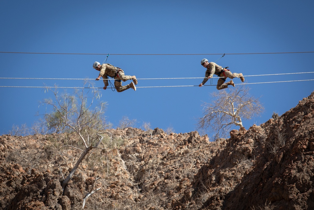 CJTF-HOA members participate in French Desert Commando Course