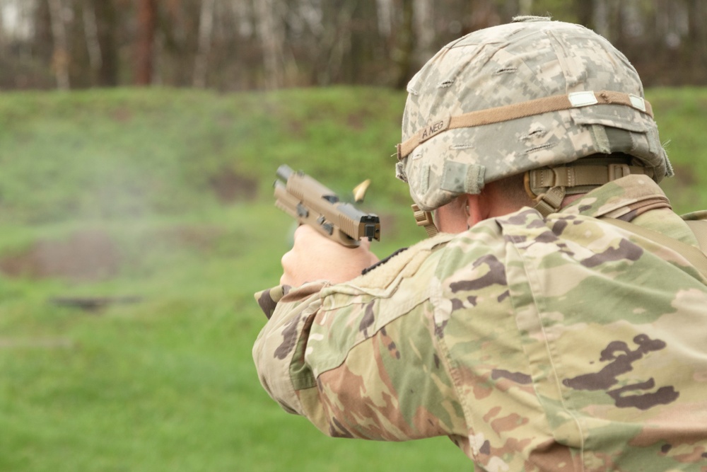 Region IV Best Warrior Competition: M9 Pistol Qualification