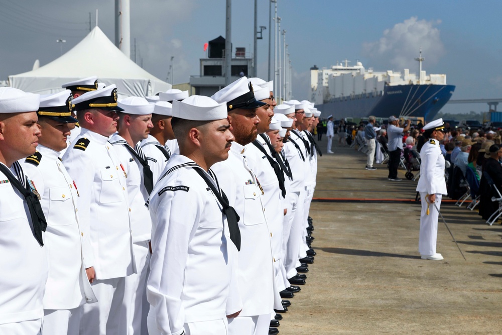 USS Frank E. Petersen Commissioned in Charleston, S.C.