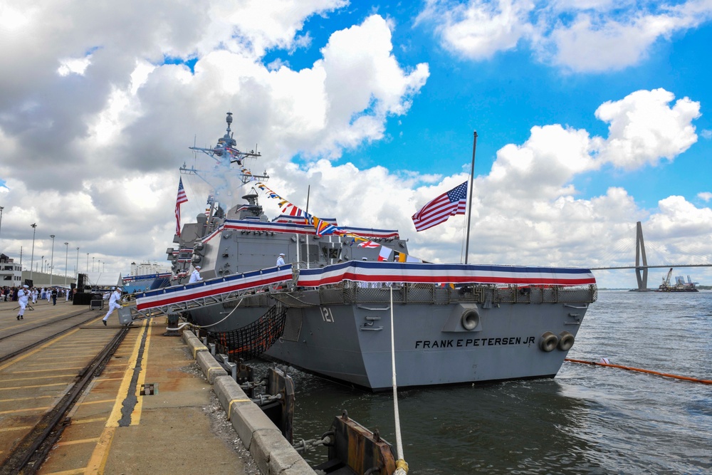 USS Frank E. Petersen Commissioned in Charleston, S.C.