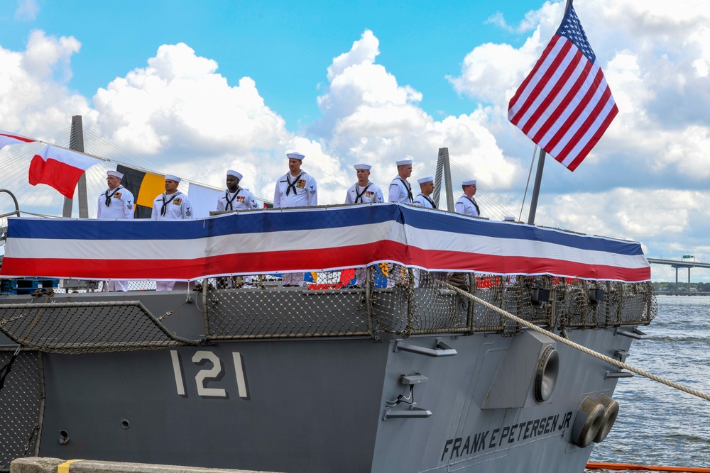 USS Frank E. Petersen Commissioned in Charleston, S.C.